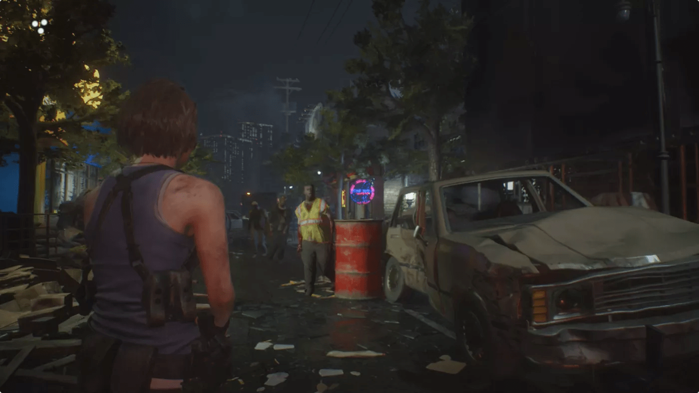 جیل ولنتاین در خیابان - بازی Resident Evil 3