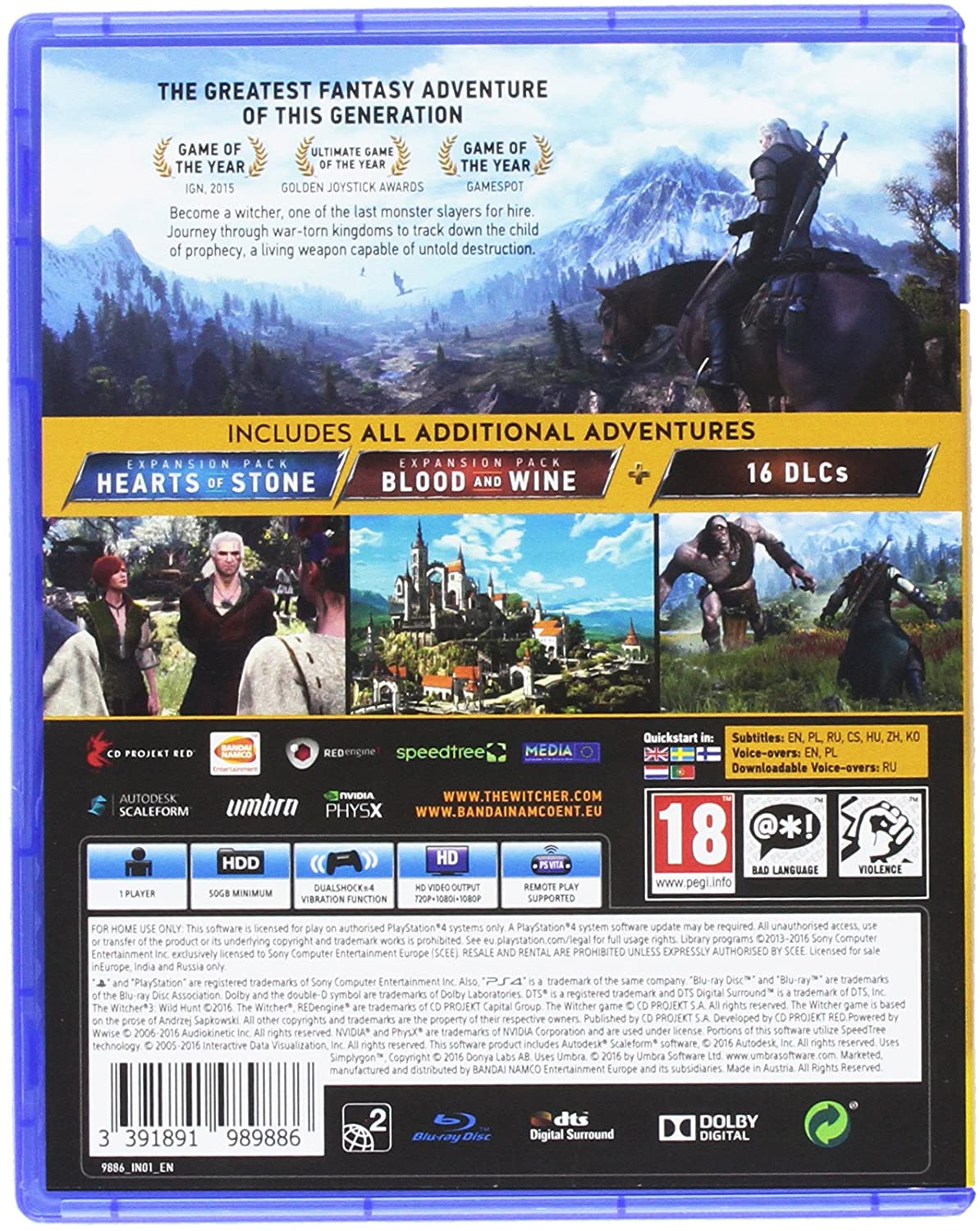 خرید بازی The Witcher 3: Wild Hunt Game Of The Year Edition برای PS4