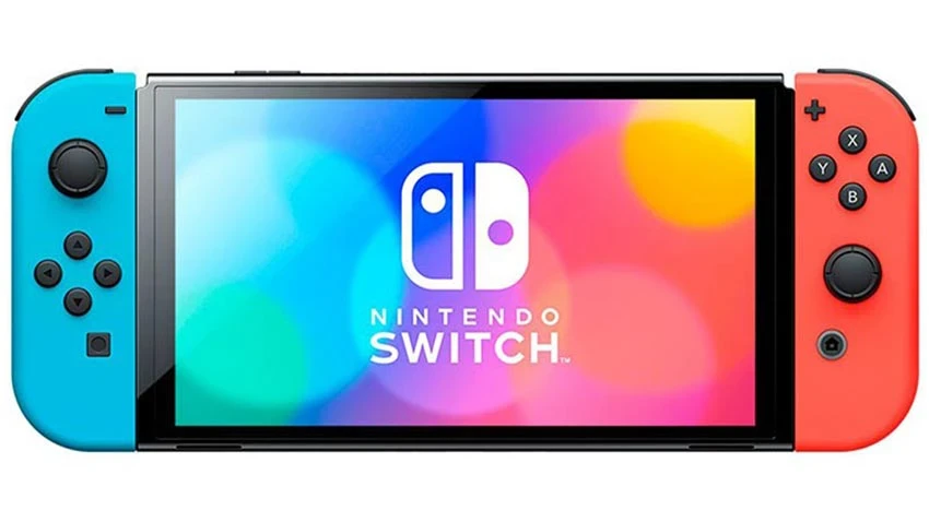 کنسول Nintendo Switch OLED رنگ آبی و قرمز   