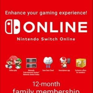 گیفت کارت 12 ماهه نینتندو سوئیچ آنلاین (Nintendo ‌Switch Online)