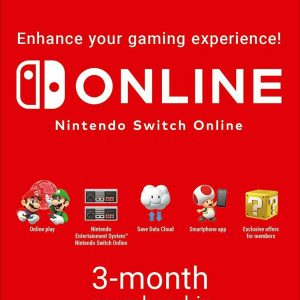 گیفت کارت 3 ماهه نینتندو سوئیچ آنلاین (Nintendo ‌Switch Online)