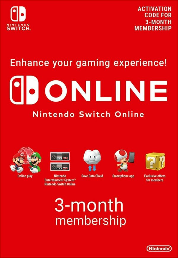گیفت کارت 3 ماهه نینتندو سوئیچ آنلاین (Nintendo ‌Switch Online)