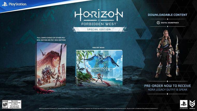 horizon forbidden west collector's edition playstation 4 playstation 5