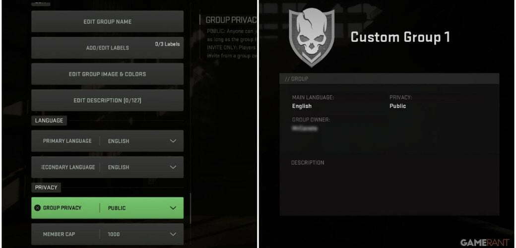 راهنمای سیستم Groups در بازی Call of Duty Modern Warfare 2