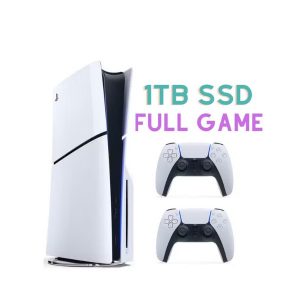 خرید باندل کنسول PS5 اسلیم استاندارد به همراه دسته و 1 ترابایت هارد پر از بازی