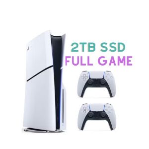 خرید باندل کنسول PS5 اسلیم استاندارد به همراه دسته و 2 ترابایت هارد پر از بازی