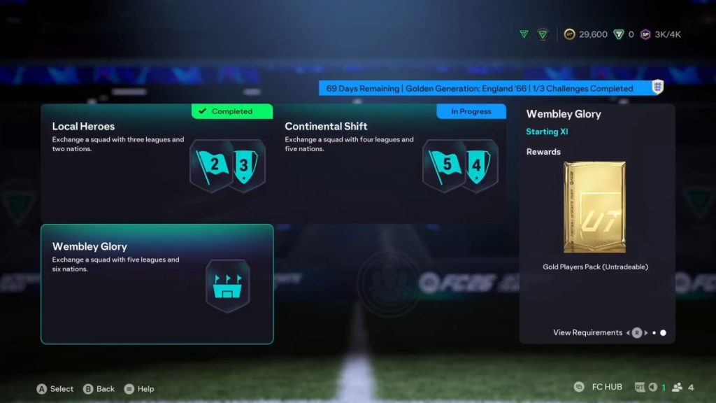 راهنمای بدست آوردن پکهای رایگان Ultimate Team در بازی FC 26 2 An example of an SBC in EA FC 26