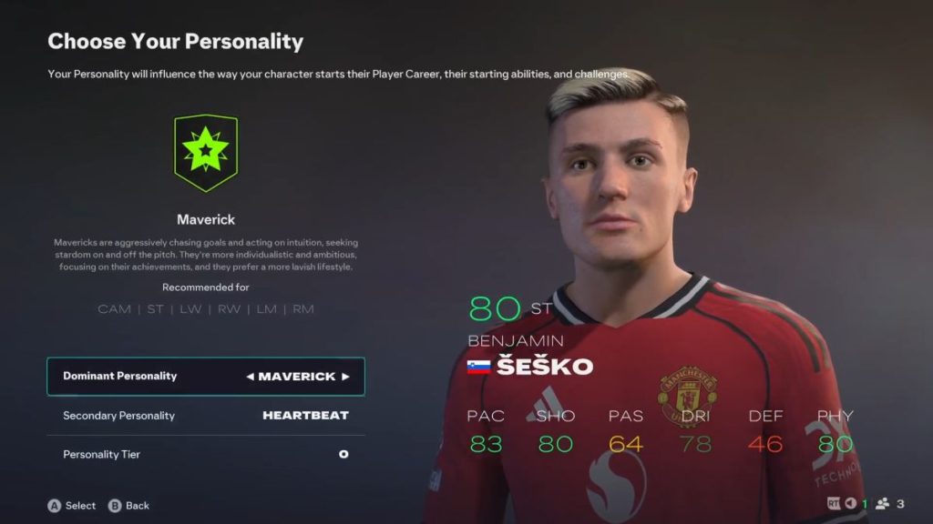 Benjamin Sesko in a Player Career in FC 26