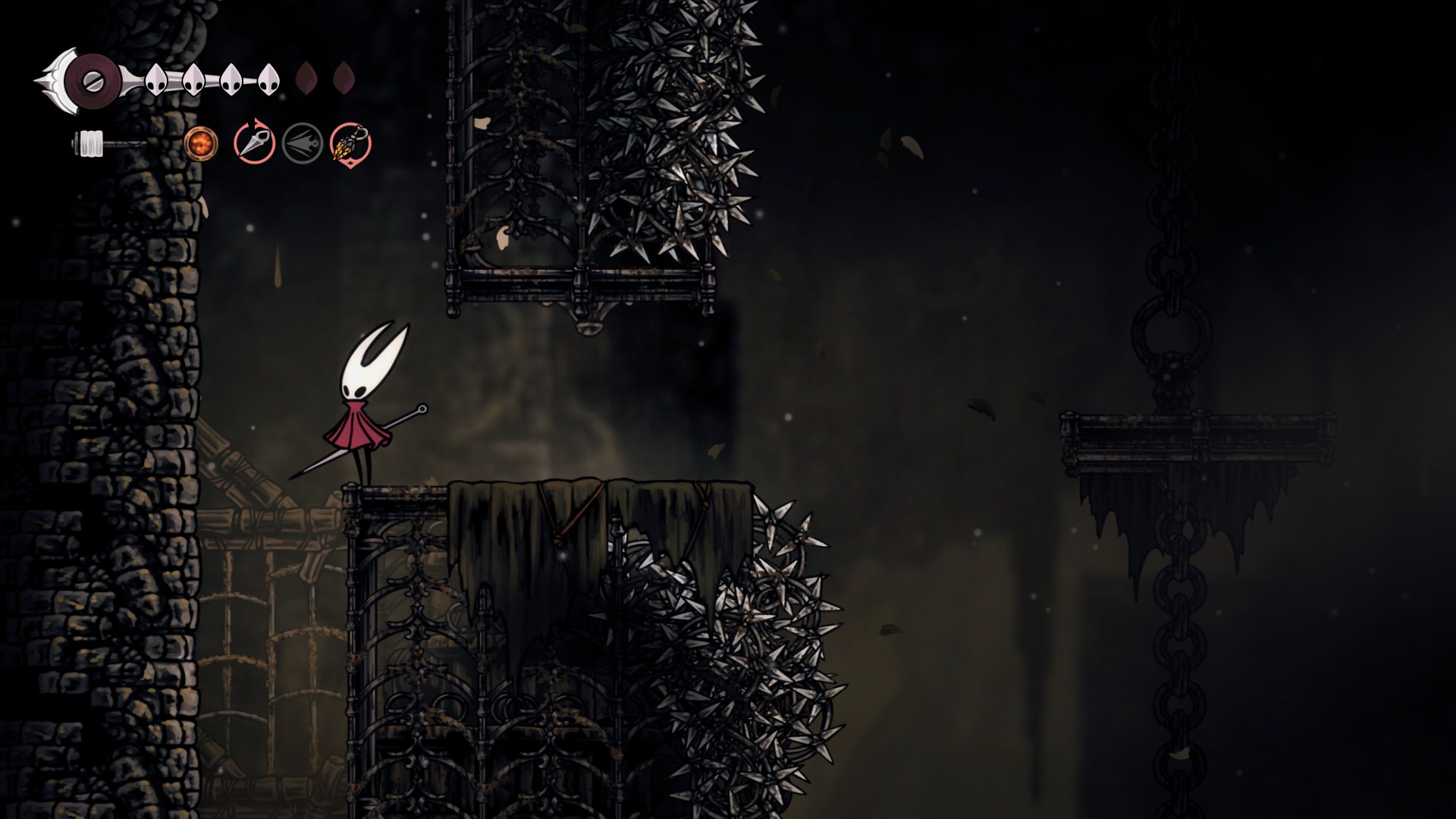 آنلاک کردن نیمکت وسط Sinner's Road در Hollow Knight: Silksong 3 A series of images showing a shortcut to the Sinner's Road bench jumping puzzle in Hollow Knight: Silksong.