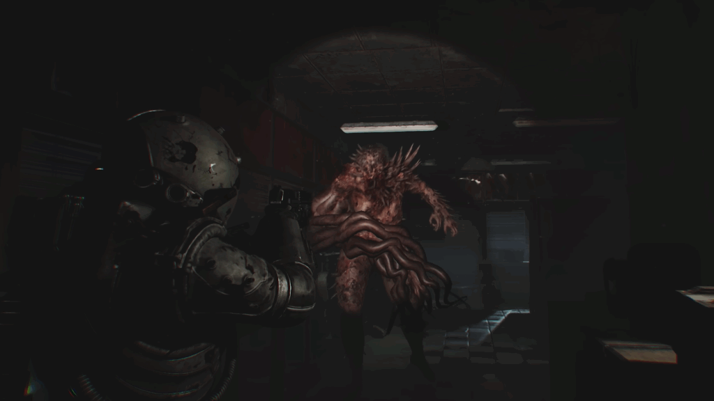 Cronos: The New Dawn | نکات ضروری برای بقا 7 Cronos: The New Dawn screenshot featuring the Traveler aiming at a Merged Orphan.