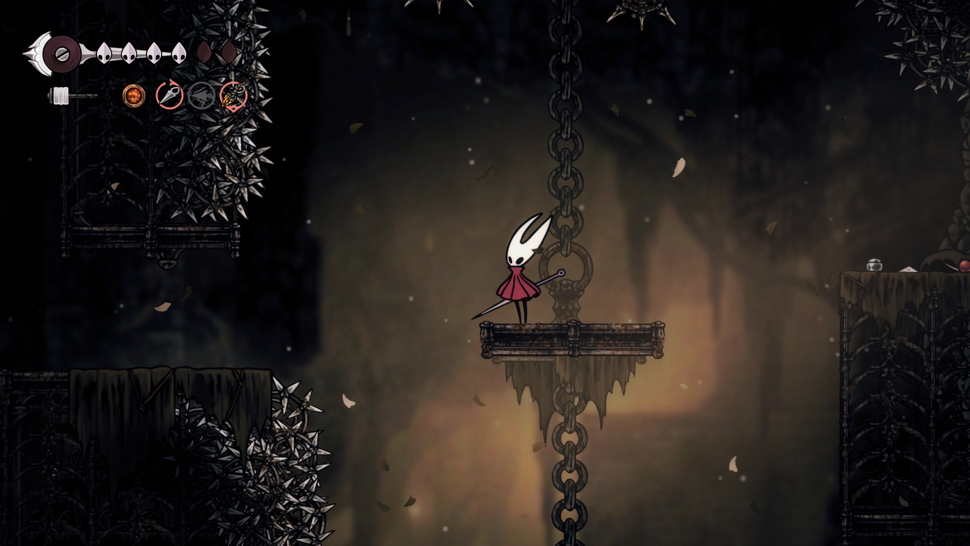 آنلاک کردن نیمکت وسط Sinner's Road در Hollow Knight: Silksong 2 A series of images showing a shortcut to the Sinner's Road bench jumping puzzle in Hollow Knight: Silksong.