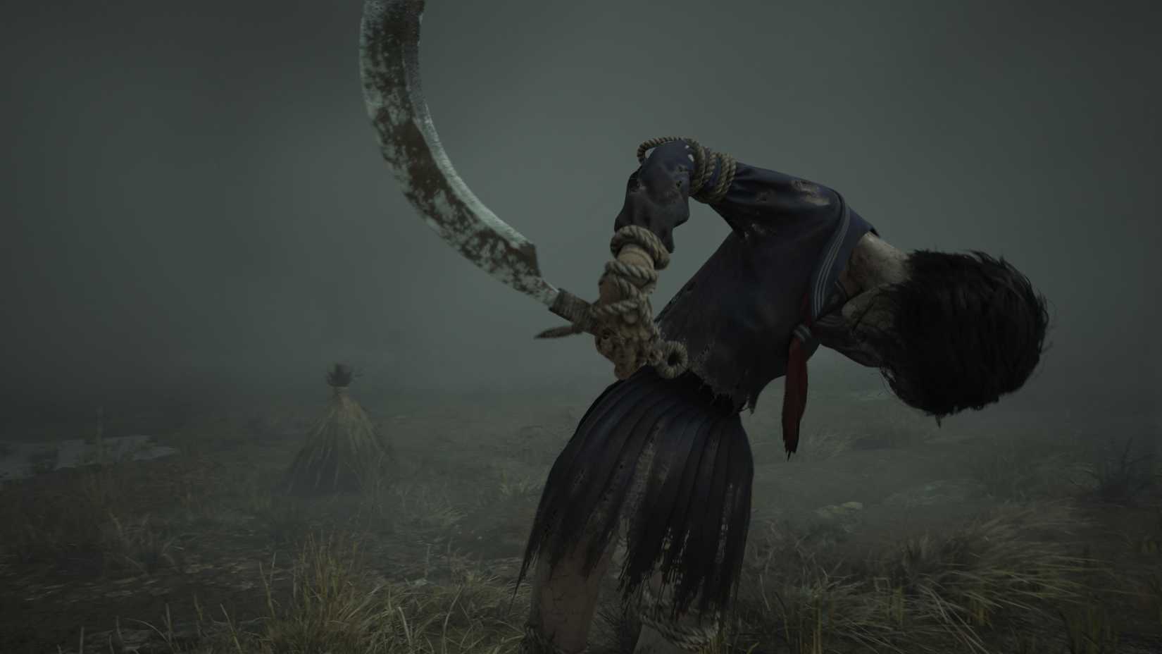 The first field puzzle solution in Silent Hill f on story difficulty