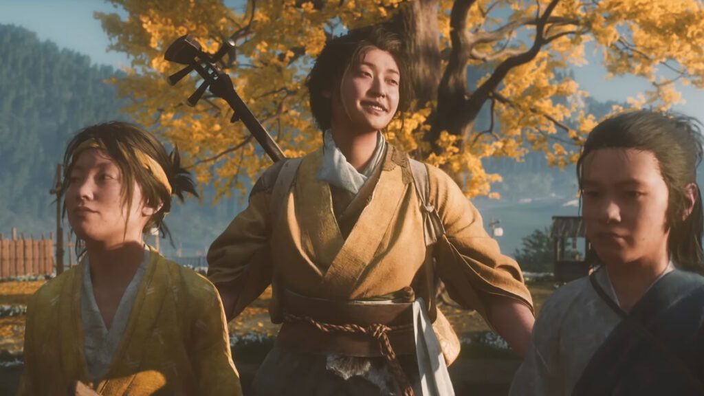 An image showing the gameplay of Ghost of Yotei.