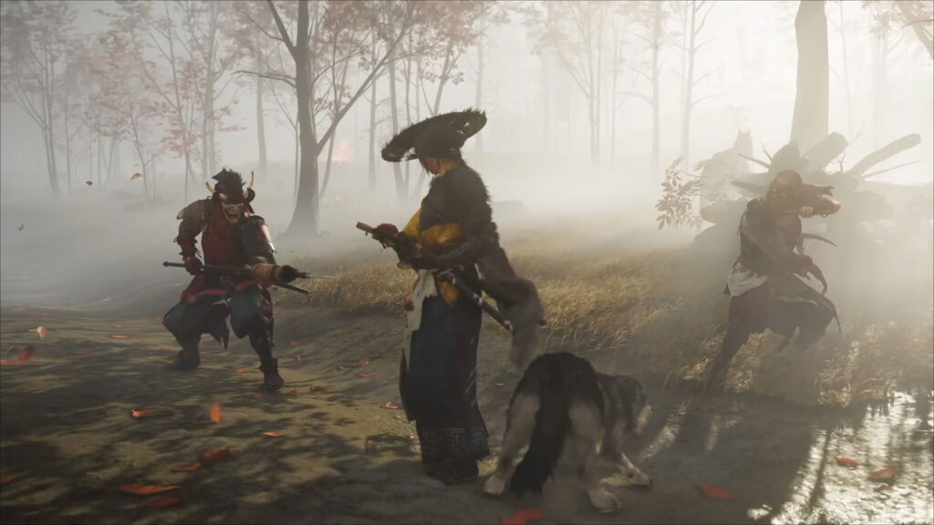 An image showing the gameplay of Ghost of Yotei.