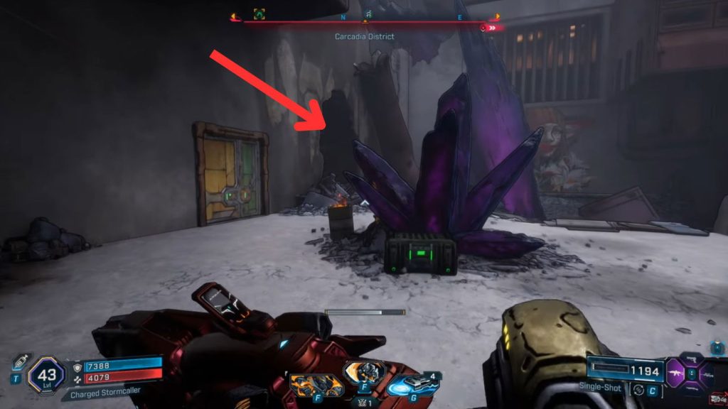 toil of spoiling vis entrance