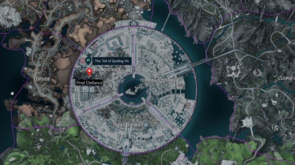 toil of spoiling vis location